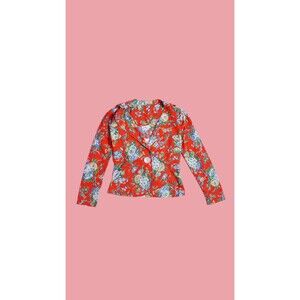 1970s Does 1940s Style SKUTTLEBUTT. Lightweight Jacket W/Large Button. Sl. AS IS